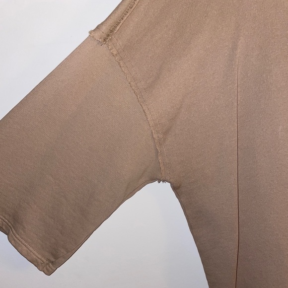 ZARA Streetwise (YEEZY)  Oversized Tan T-Shirt - Picture 3 of 5